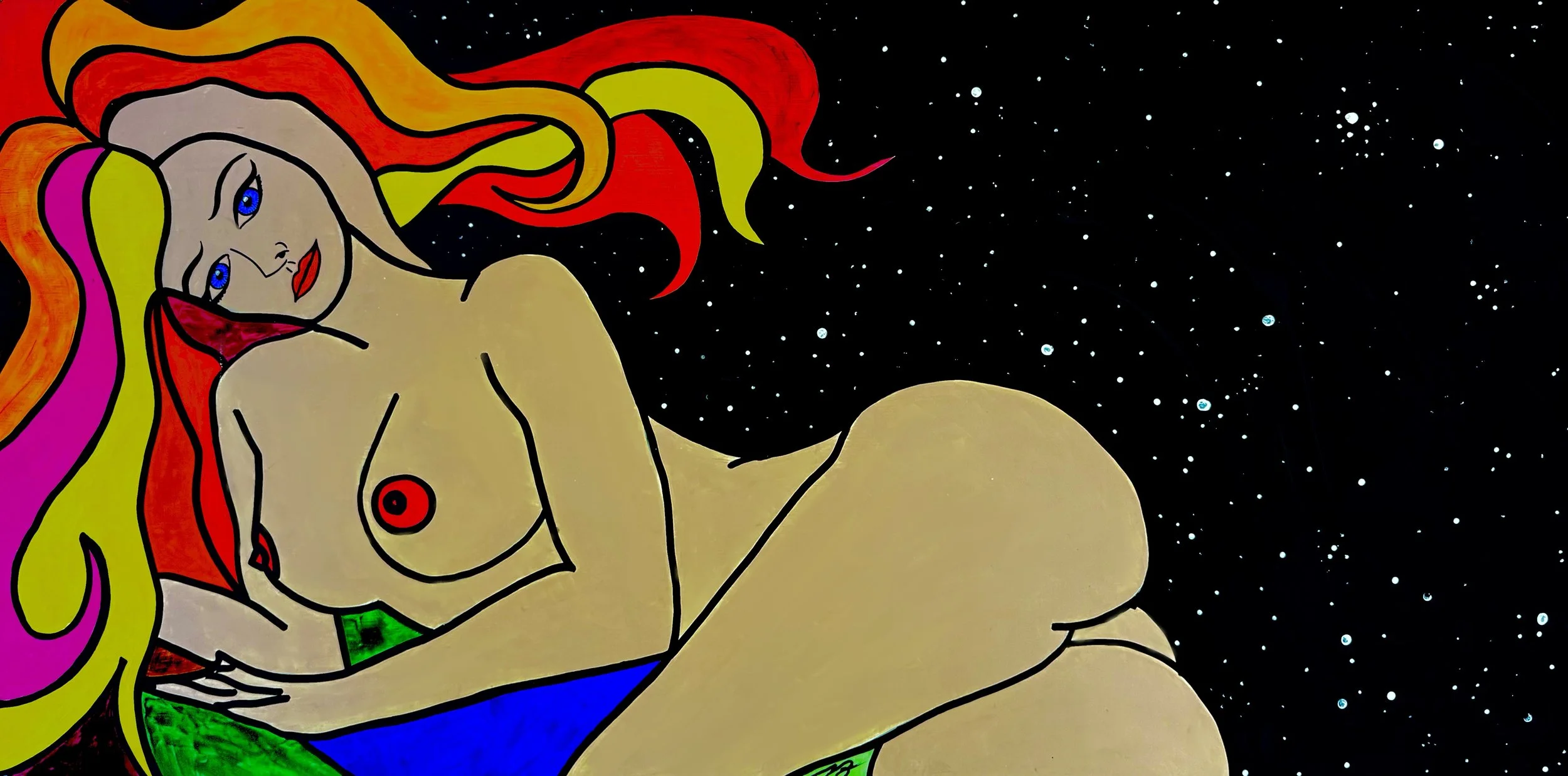 Nude in space