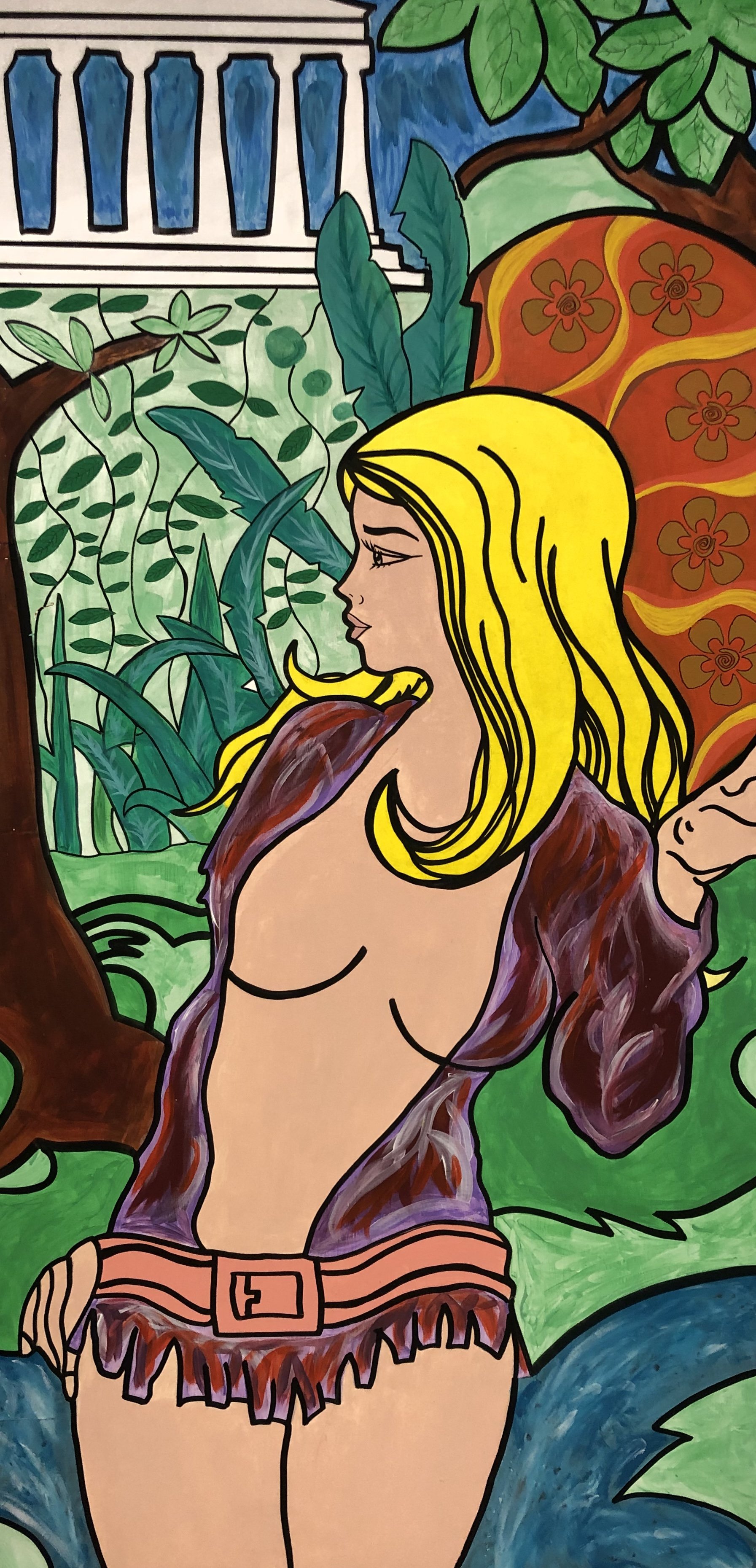 Sylvie in the Greek forest