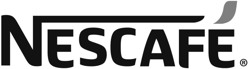 Nescafé Logo in schwarz und grau