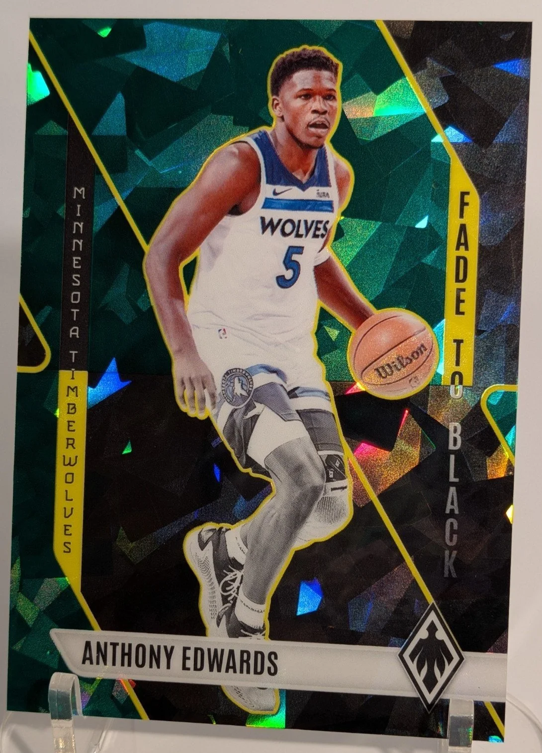 2023-24 Panini Phoenix Anthony Edwards Green Ice #19 Timberwolves /149 - photo 2