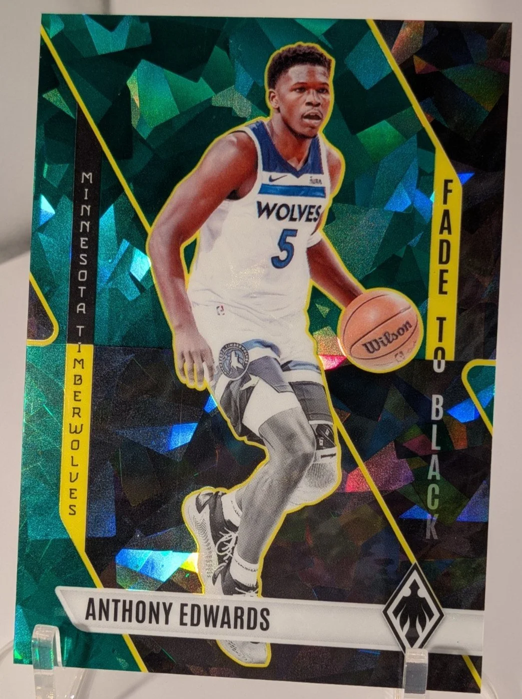 2023-24 Panini Phoenix Anthony Edwards Green Ice #19 Timberwolves /149 - photo 3