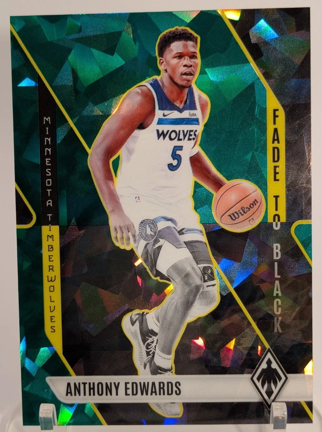 2023-24 Panini Phoenix Anthony Edwards Green Ice #19 Timberwolves /149 - photo 4