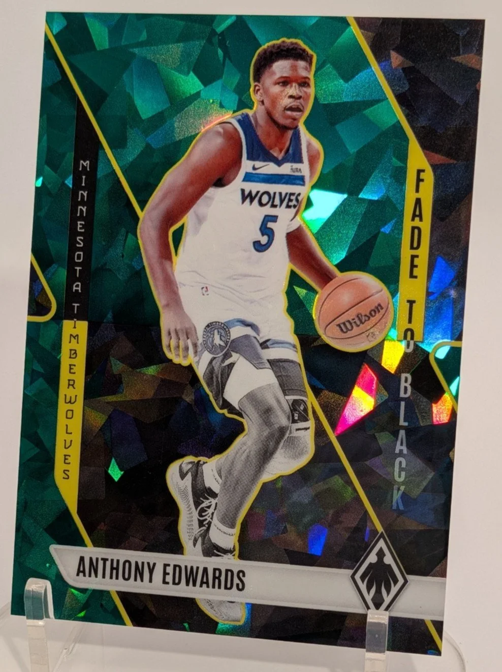 2023-24 Panini Phoenix Anthony Edwards Green Ice #19 Timberwolves /149 - photo 5