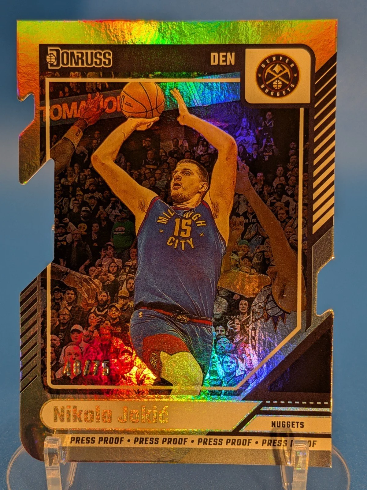2024-25 Donruss Press Proof Silver Die Cuts Nikola Jokic #188 Denver Nuggets - photo 2