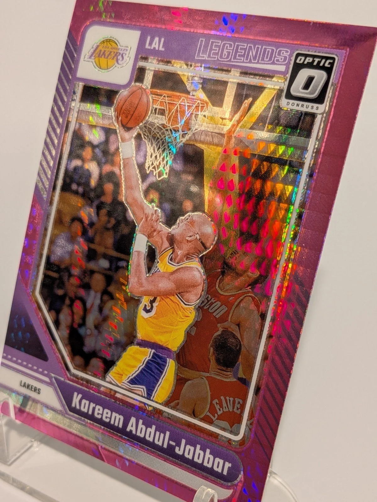 2024-25 Donruss Optic Kareem Abdul-Jabbar pink #228 Los Angeles Lakers - photo 3