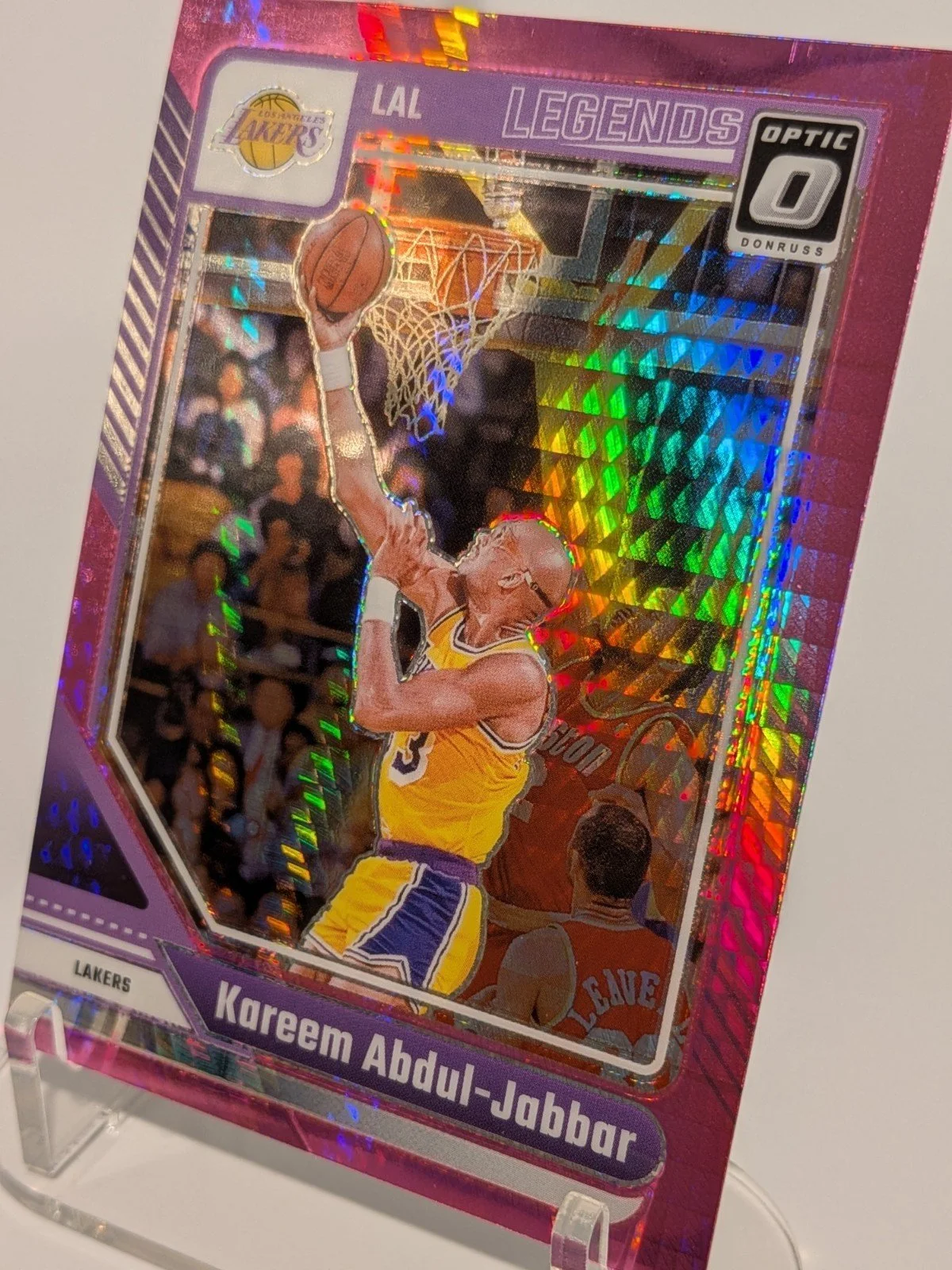 2024-25 Donruss Optic Kareem Abdul-Jabbar pink #228 Los Angeles Lakers - photo 4