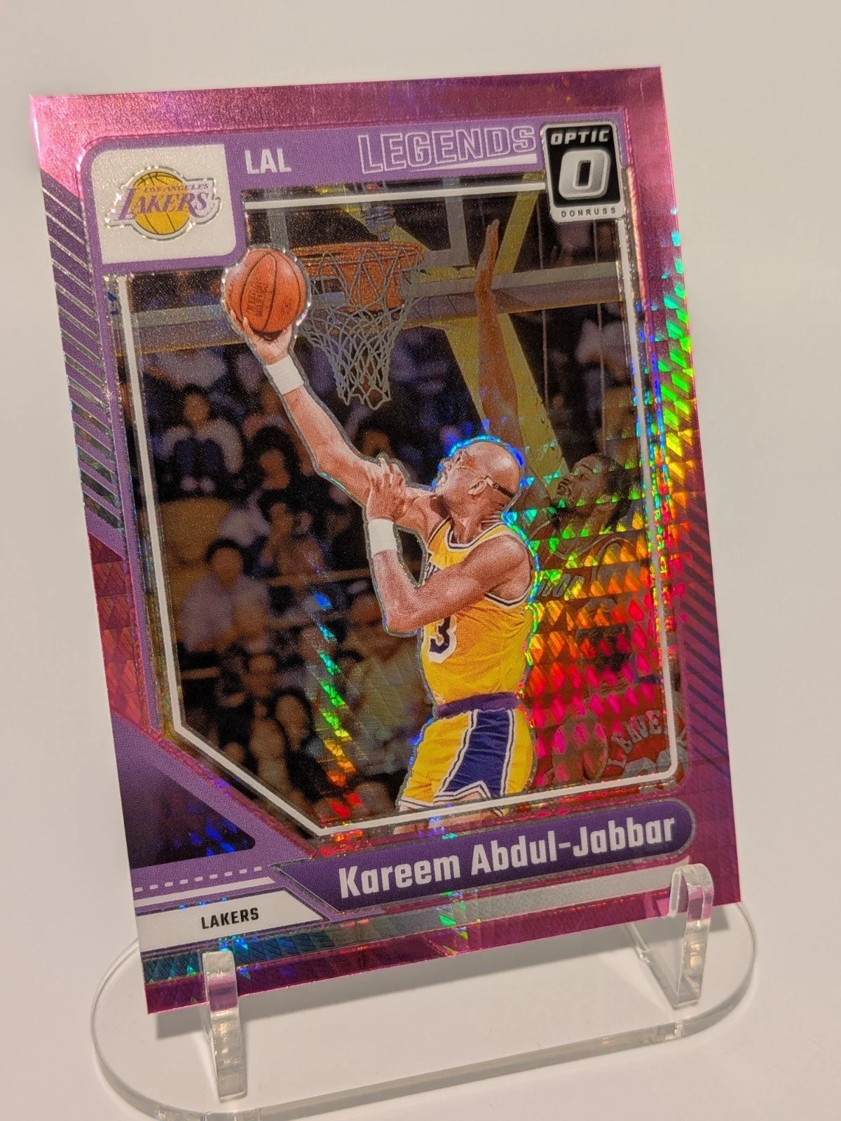 2024-25 Donruss Optic Kareem Abdul-Jabbar pink #228 Los Angeles Lakers - photo 6
