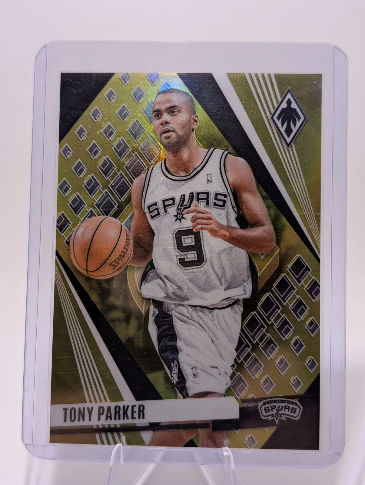 Front of 2023-24 Panini Phoenix #203 Tony Parker Yellow #/49