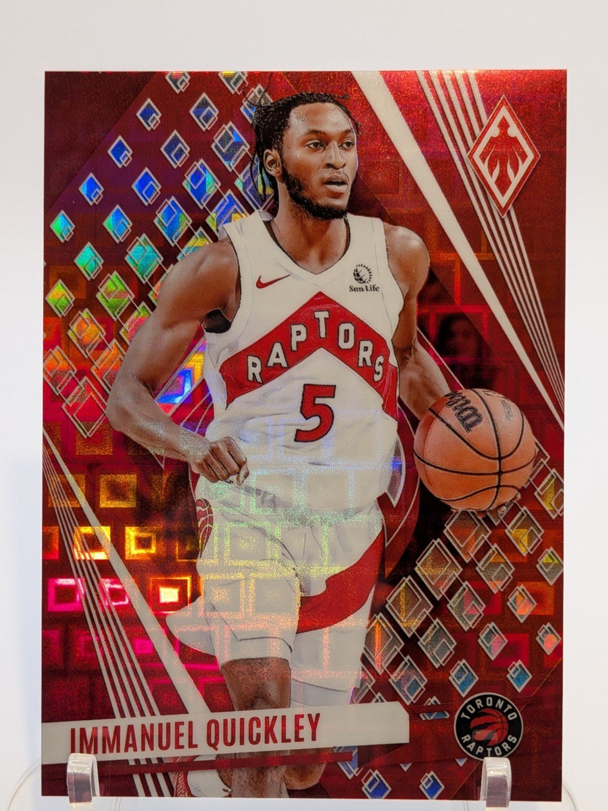2023-24 Panini Phoenix Immanuel Quickley RED PANDORA #7 SSP FOTL Raptors 11/11 - photo 5