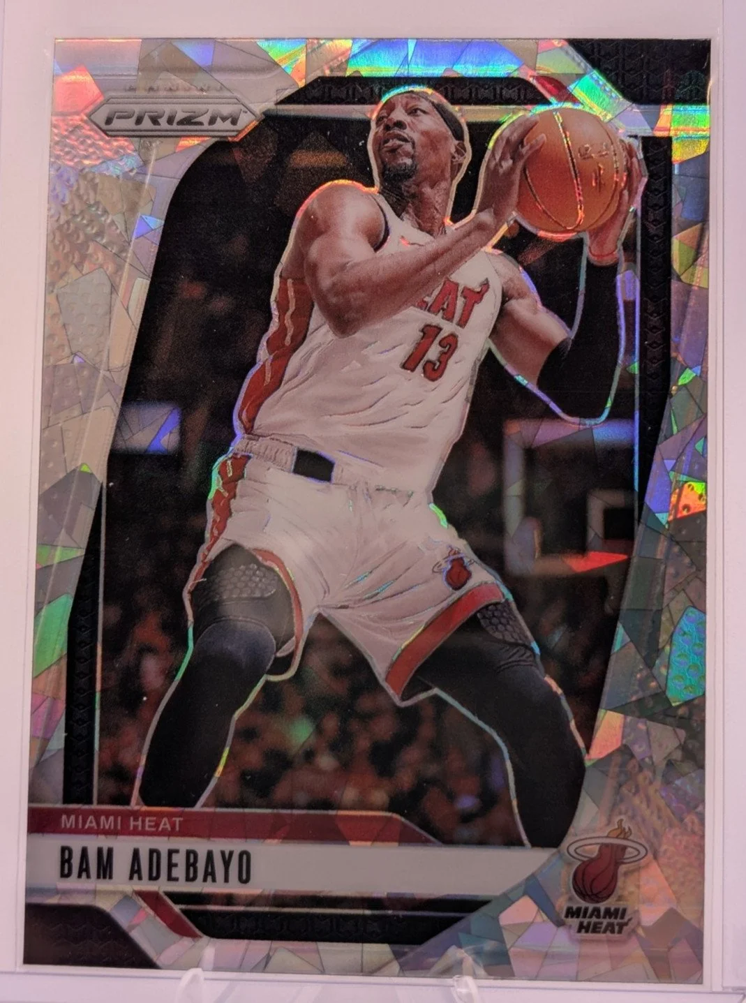 Front of 2024-25 Panini Prizm Bam Adebayo #97 Miami Heat