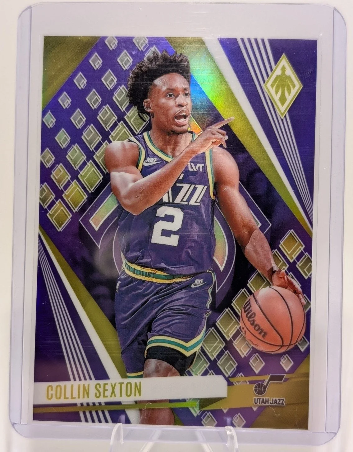 Front of 2023-24 Panini Phoenix #150 Collin Sexton Purple #/150