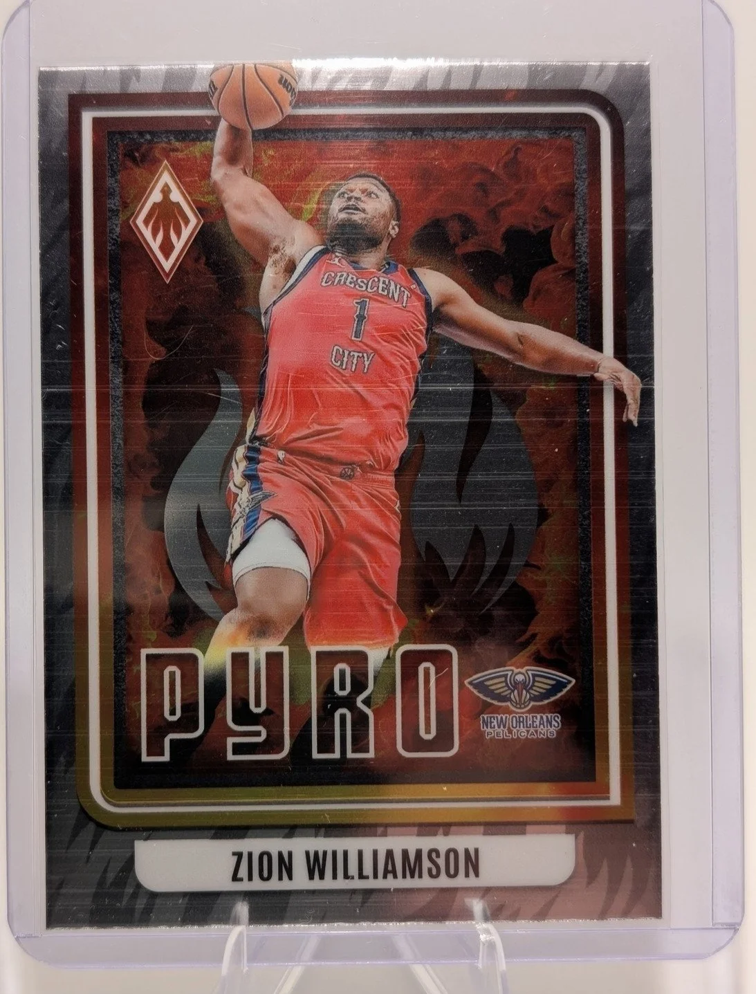 Front of 2023-24 Panini Phoenix Zion Williamson #24 New Orleans Pelicans