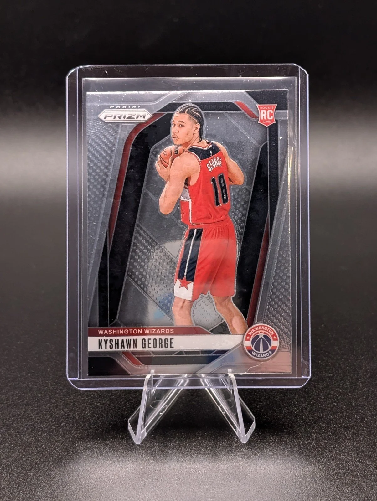 Front of 2024-25 Panini Prizm #257 Kyshawn George