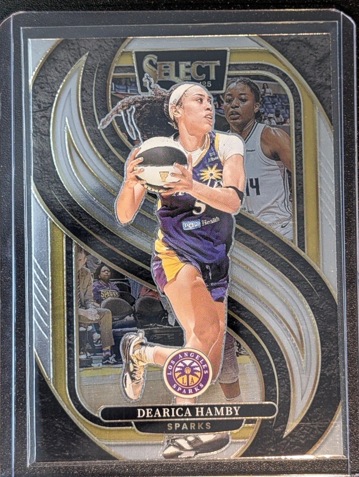 Front of 2025 Panini Select WNBA #151 Dearica Hamby