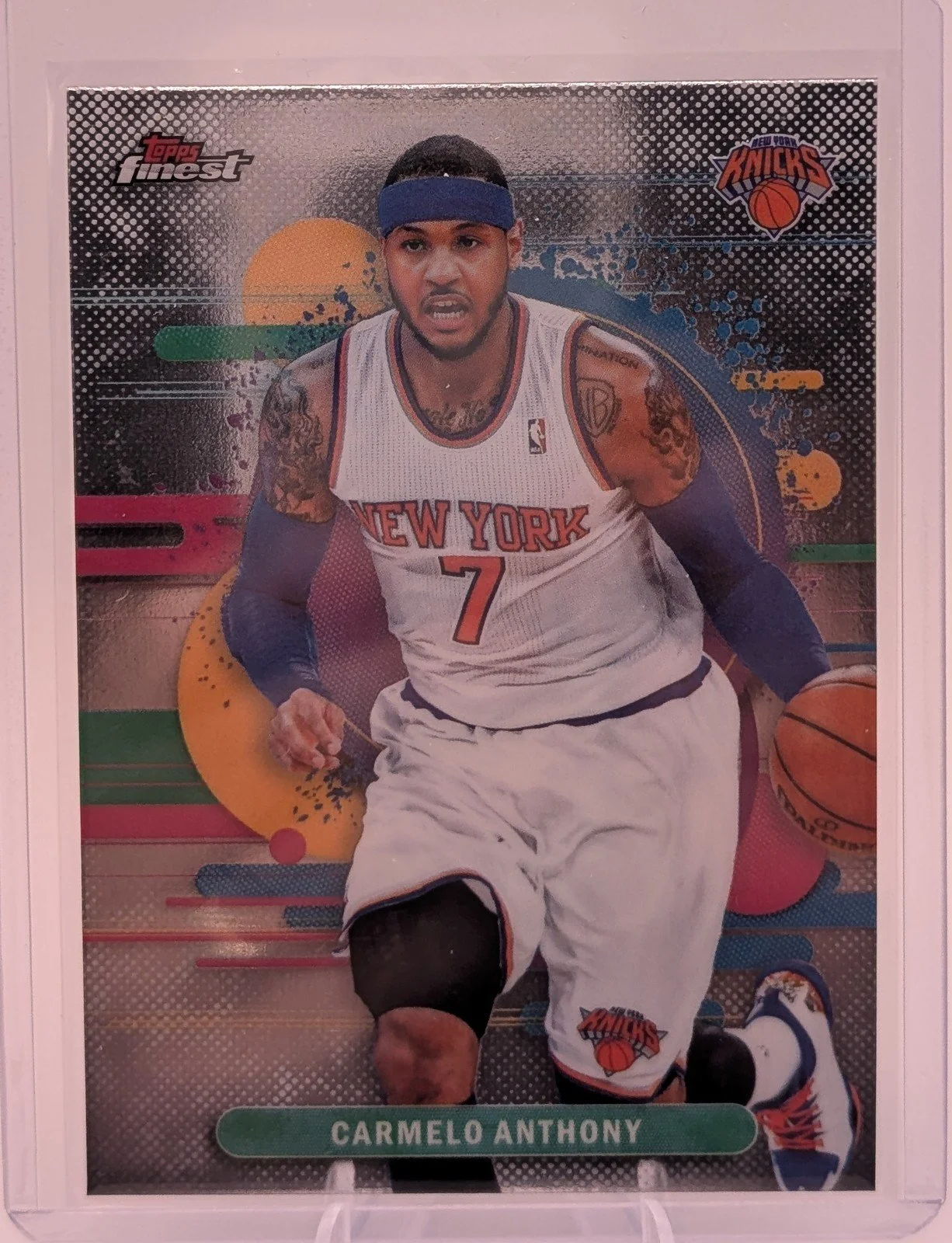 Front of 2025-26 Finest #197 Carmelo Anthony UNCOMMON