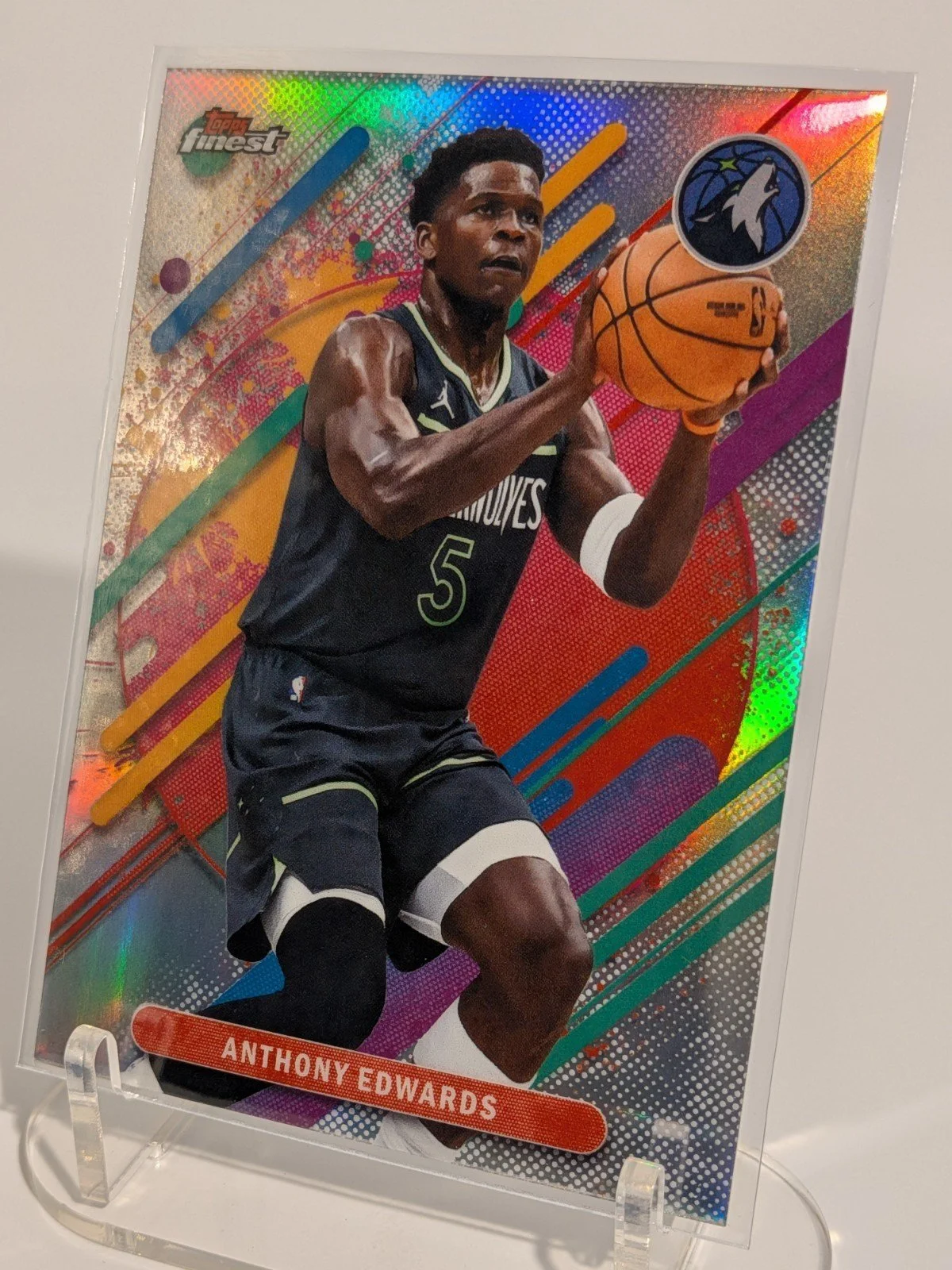 2025-26 Finest #263 Anthony Edwards Refractor RARE - photo 3