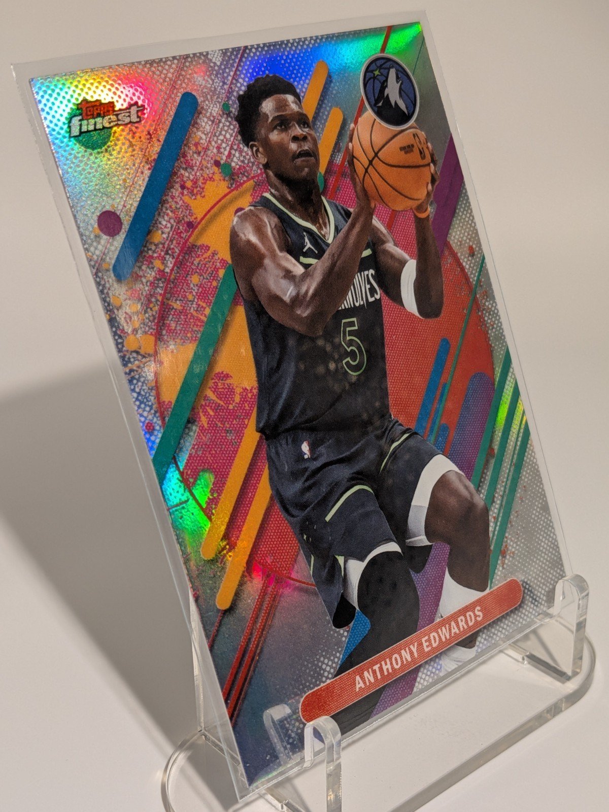 2025-26 Finest #263 Anthony Edwards Refractor RARE - photo 4