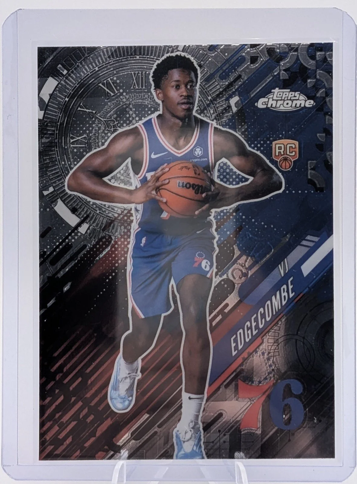 Front of 2025-26 Topps Chrome #GT-18 VJ Edgecombe Go Time