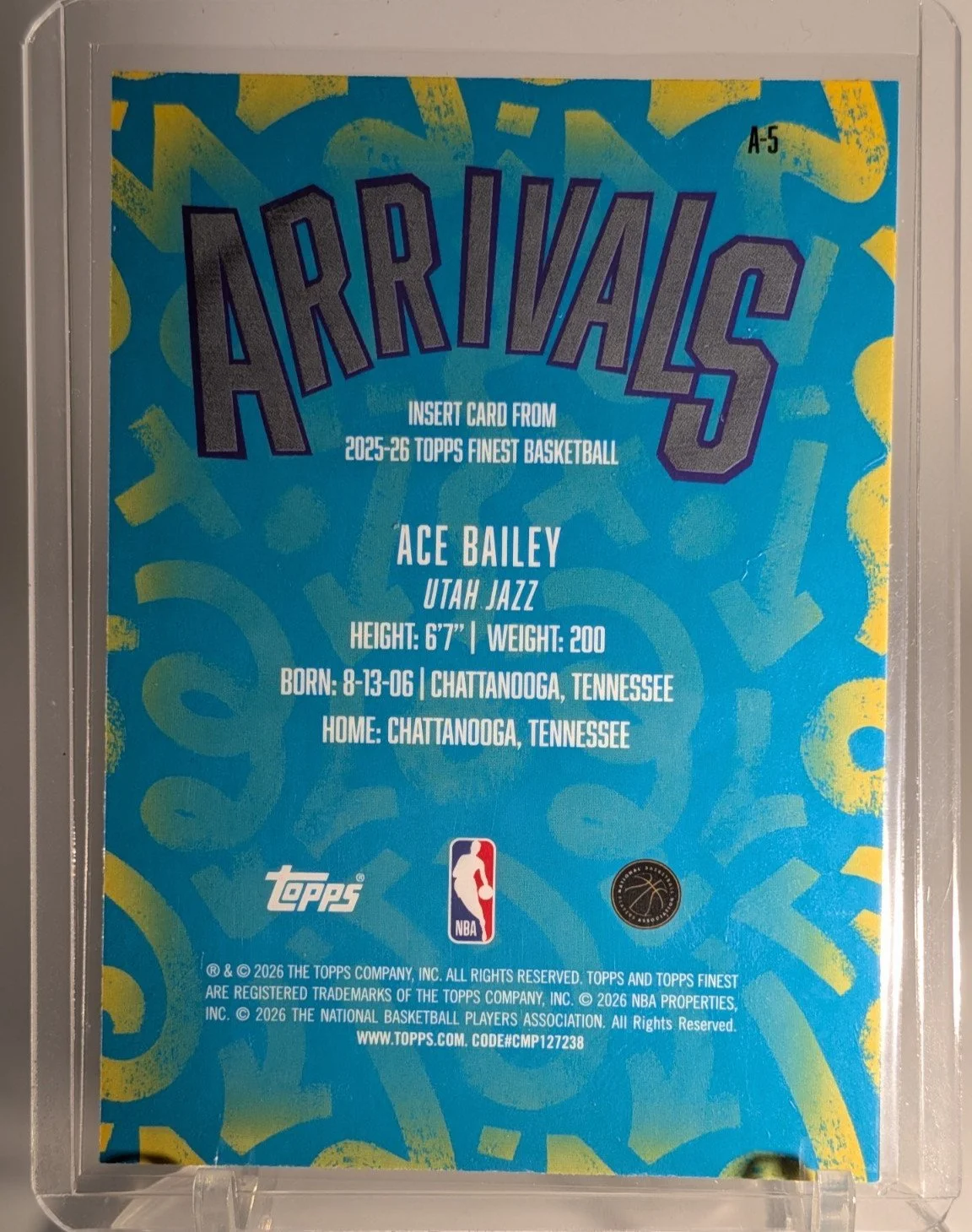 2025-26 Finest #A-5 Ace Bailey Arrivals Purple Refractor #/125 - photo 3