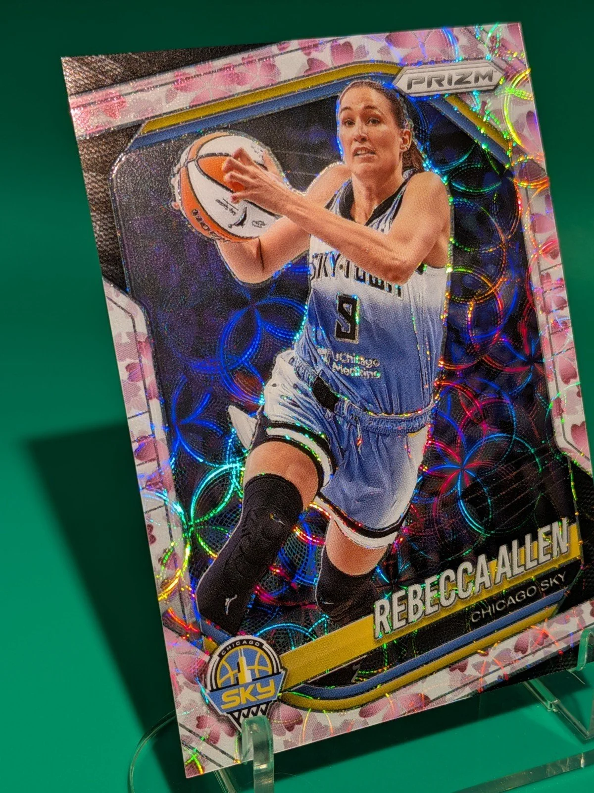 2025 Panini Prizm WNBA #67 Rebecca Allen Cherry Blossoms Prizms FOTL #/20 - photo 3