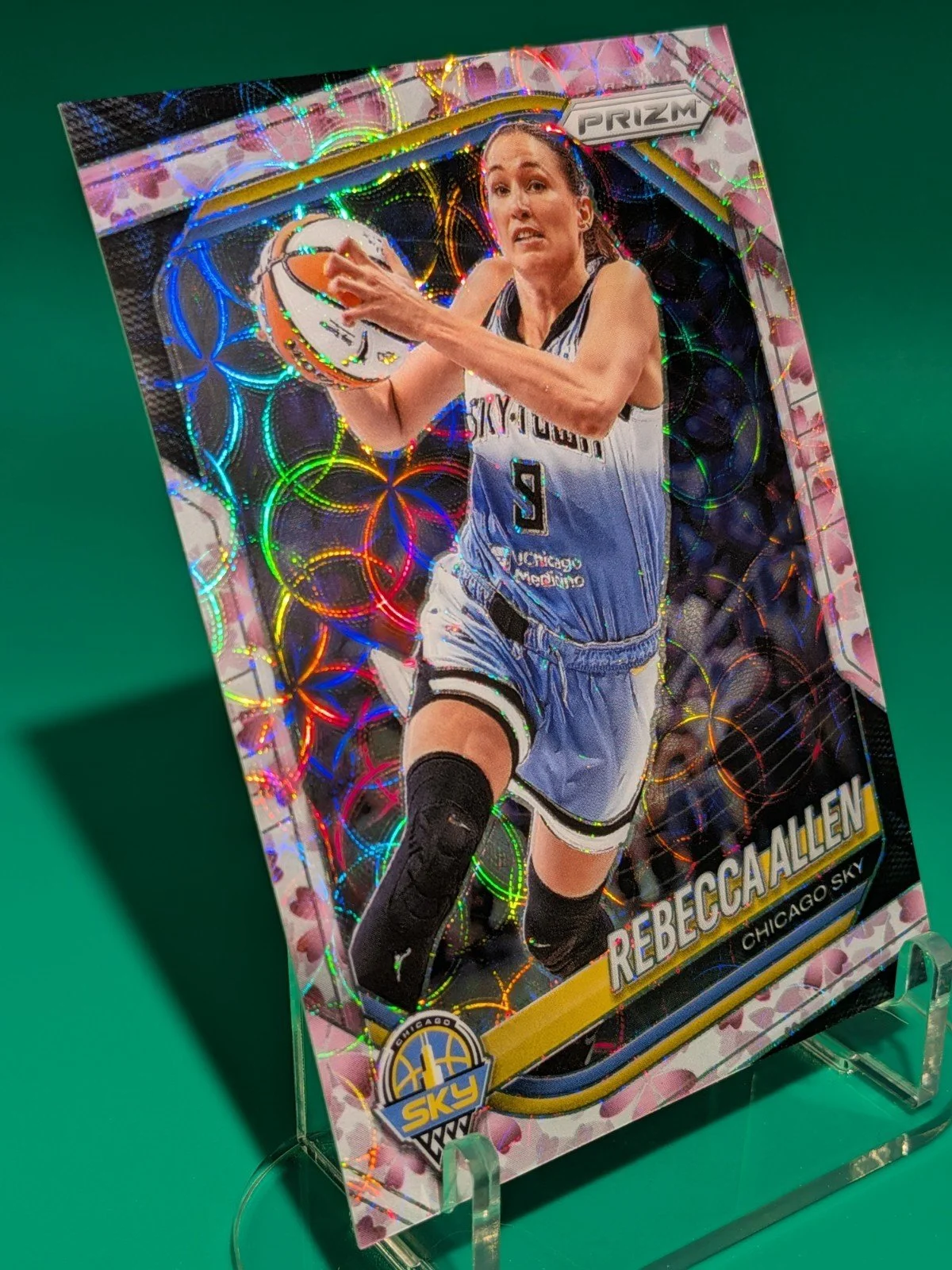 2025 Panini Prizm WNBA #67 Rebecca Allen Cherry Blossoms Prizms FOTL #/20 - photo 4
