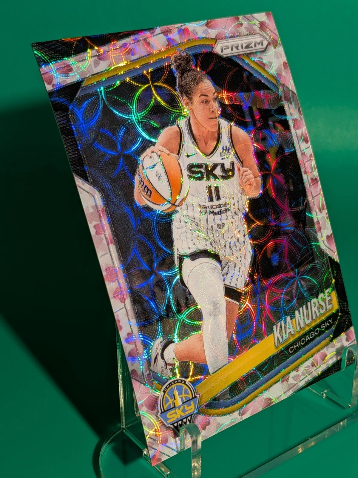 2025 Panini Prizm WNBA #24 Kia Nurse Cherry Blossoms Prizms FOTL #/20 - photo 2