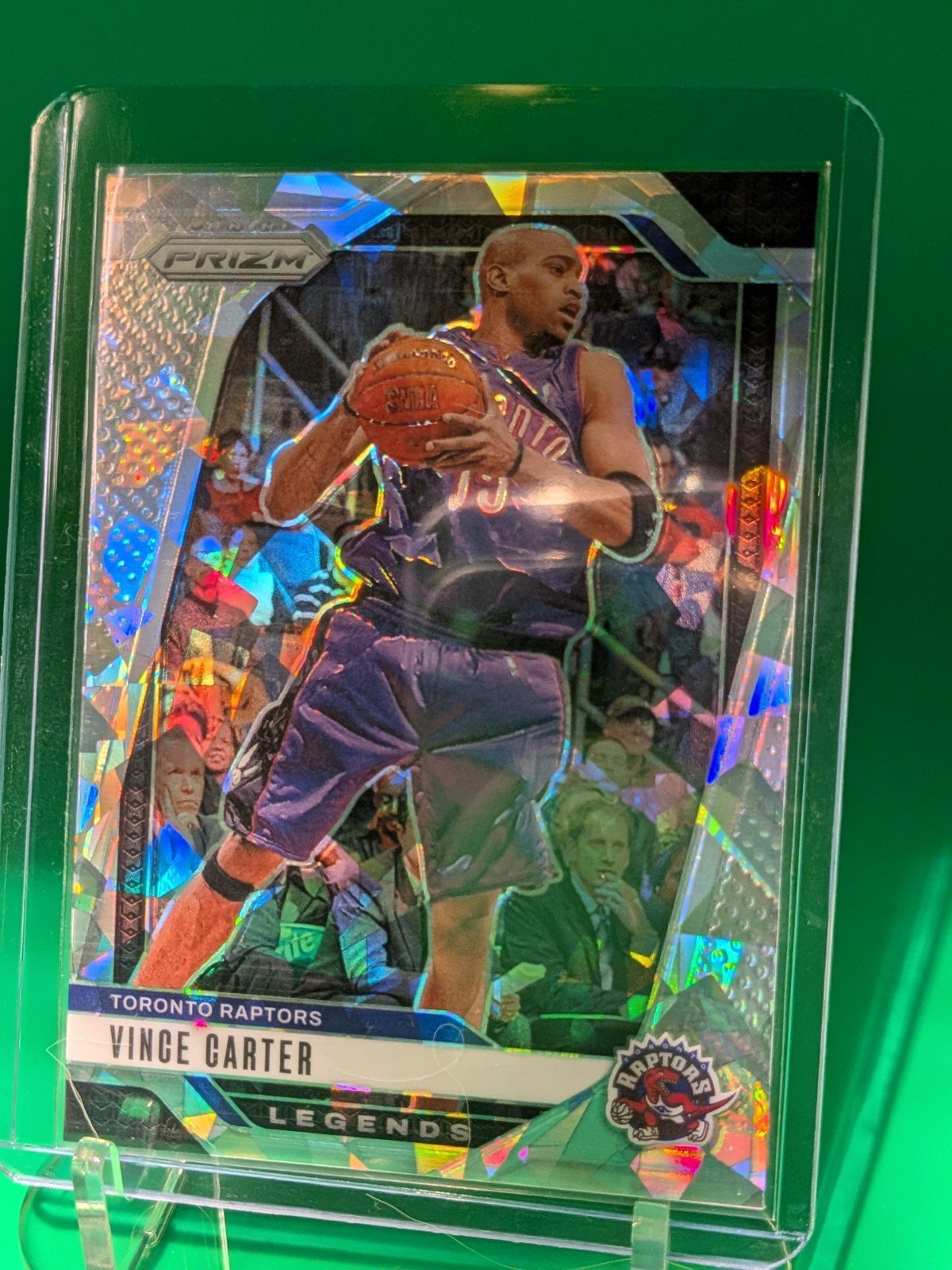 Front of 2024-25 Panini Prizm #295 Vince Carter Prizms Ice