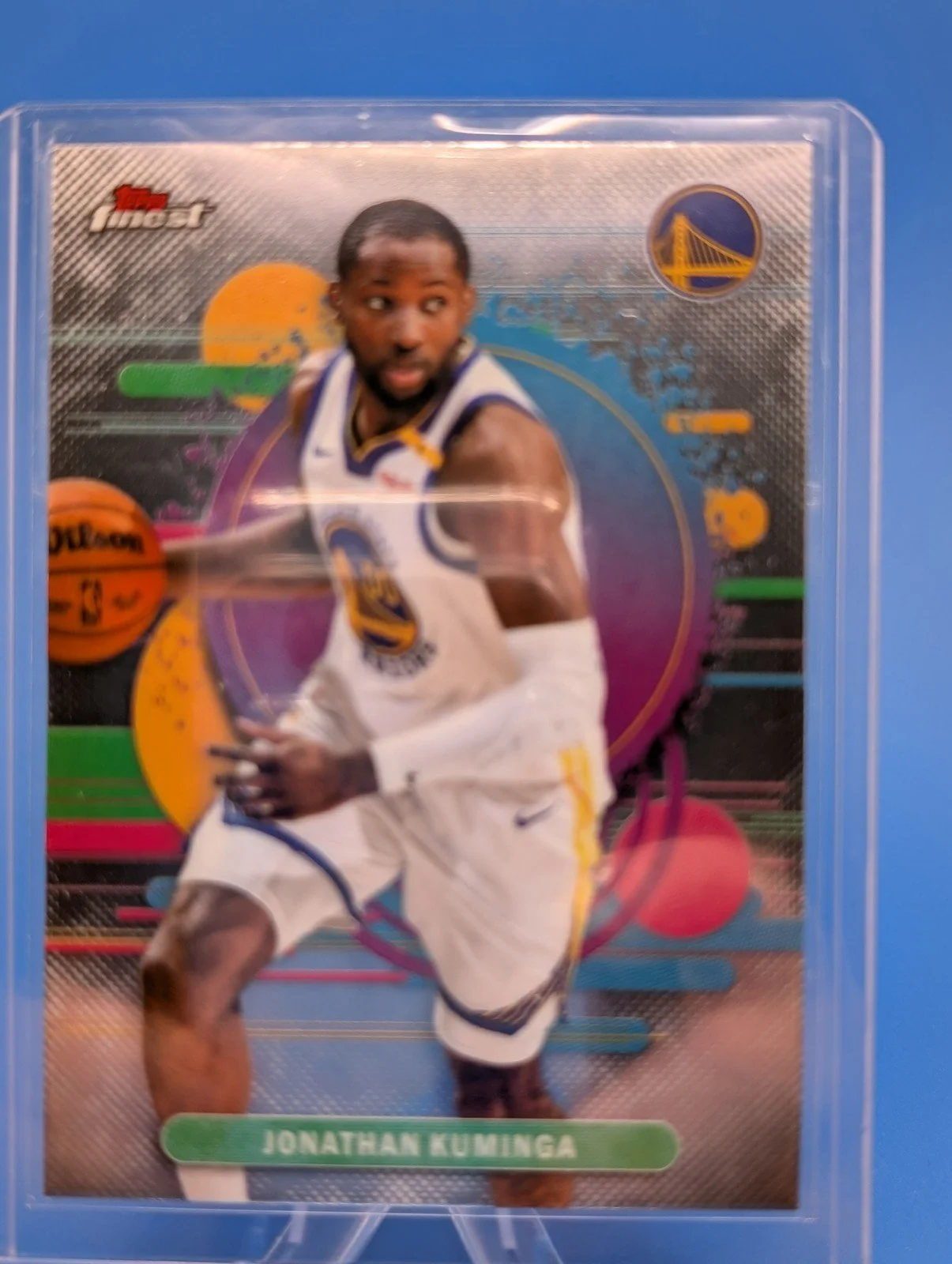 Front of 2025-26 Finest #164 Jonathan Kuminga