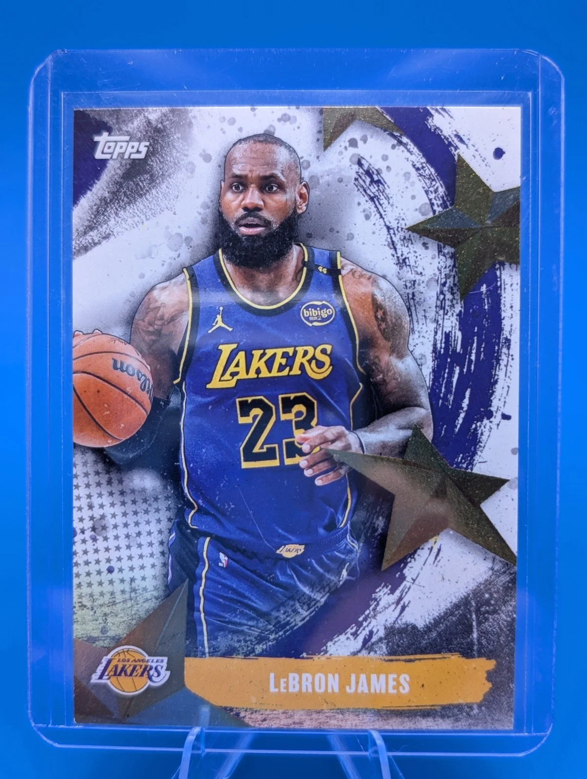 Front of 2025-26 Topps #SA-6 Lebron James Stars of the NBA