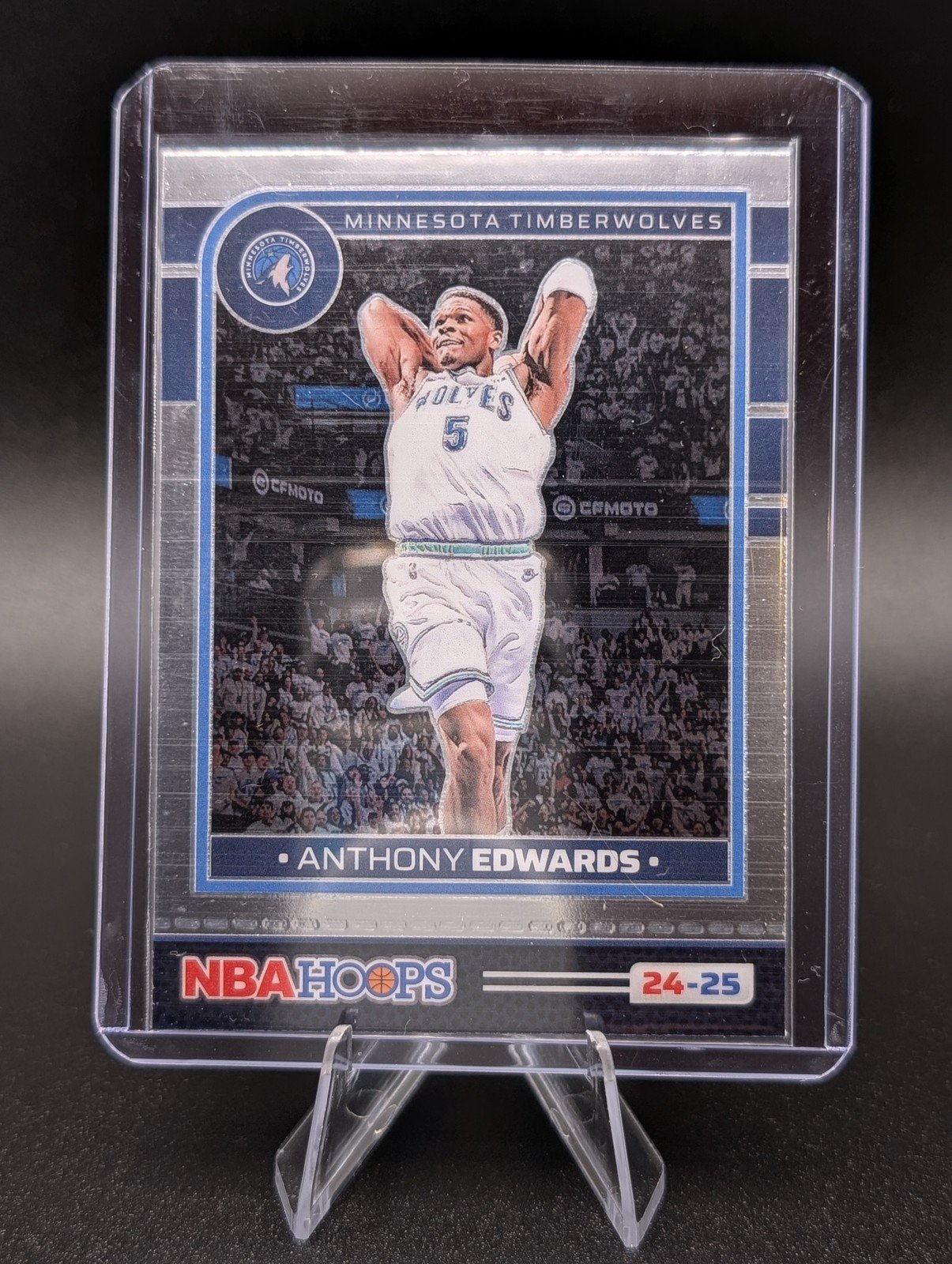 Front of 2024-25 Hoops #181 Anthony Edwards