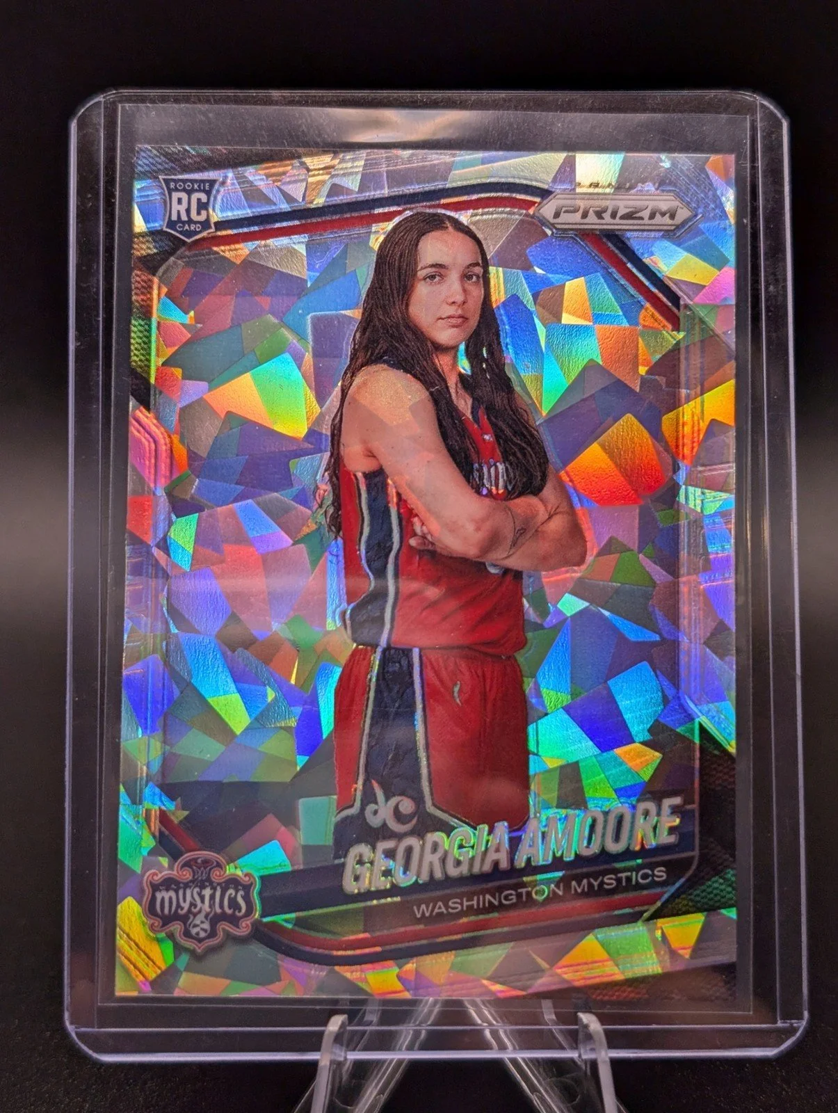 Front of 2025 Panini Prizm WNBA #103 Georgia Amoore Ice Prizms