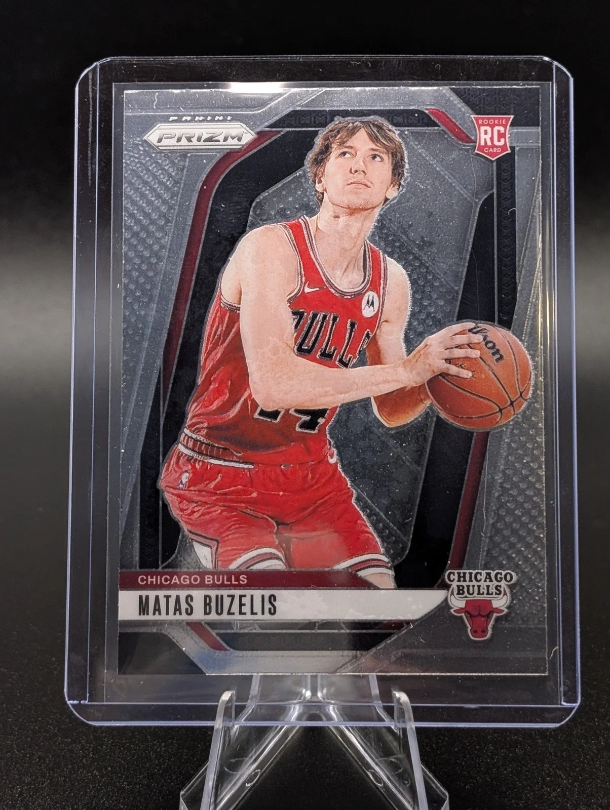 Front of 2024-25 Panini Prizm #252 Matas Buzelis