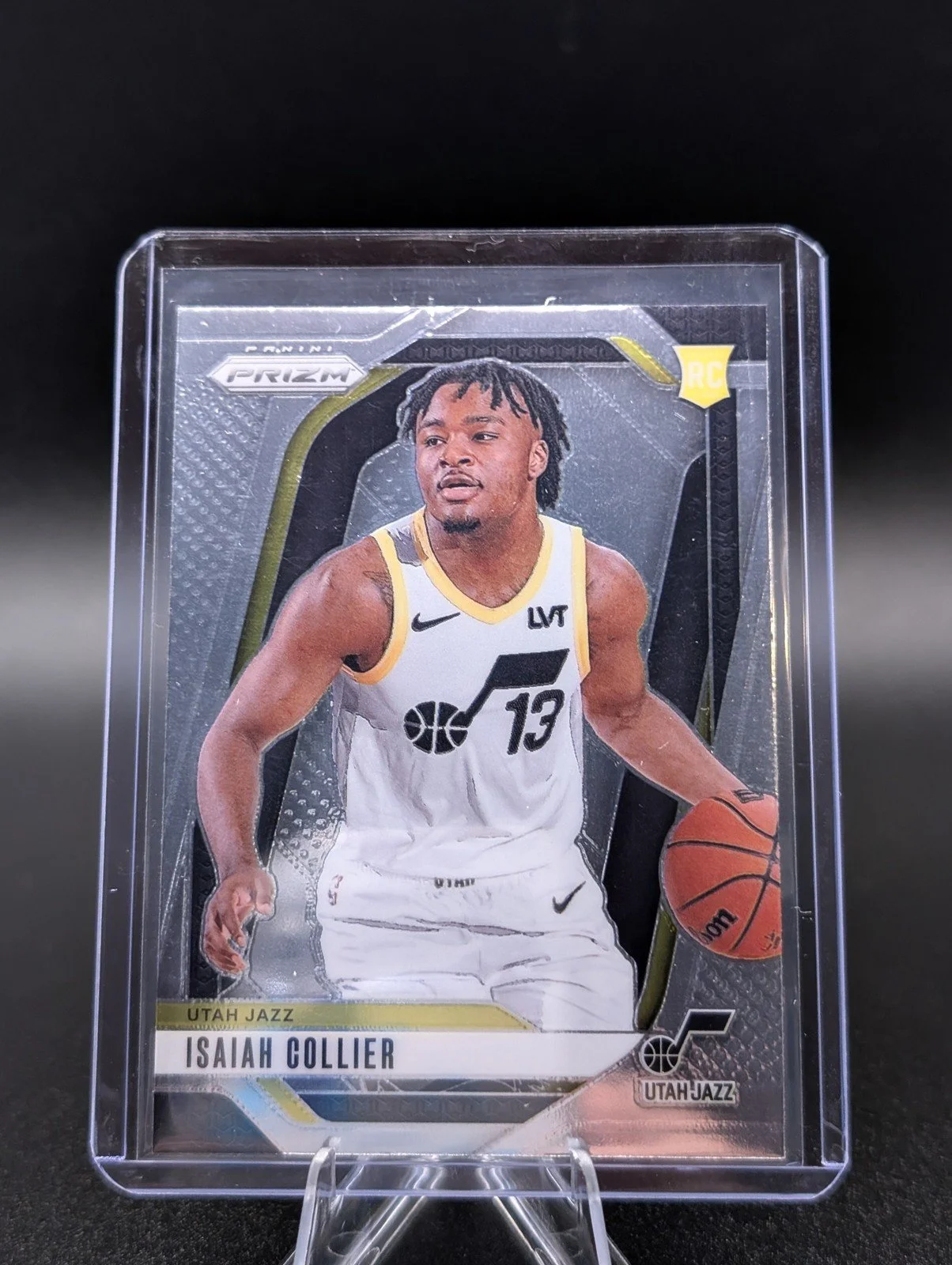 Front of 2024-25 Panini Prizm #227 Isaiah Collier