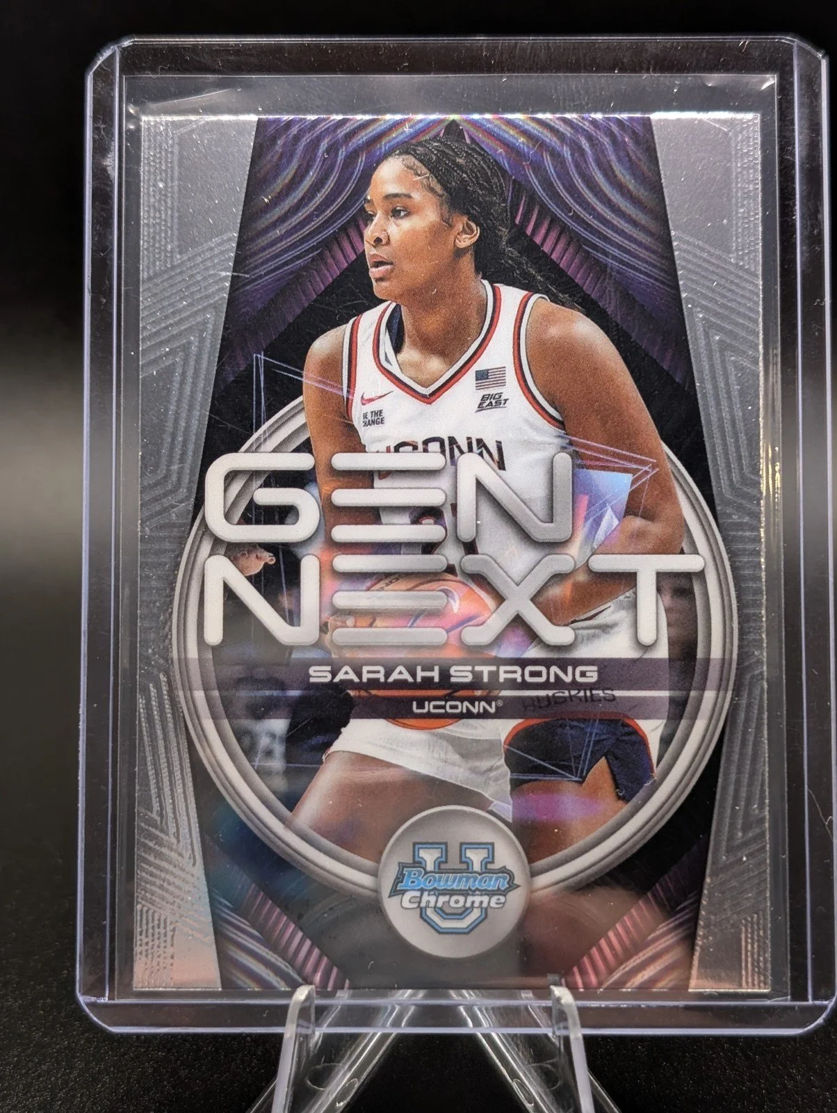 Front of 2025-26 Bowman #GN-5 Sarah Strong Gen Next
