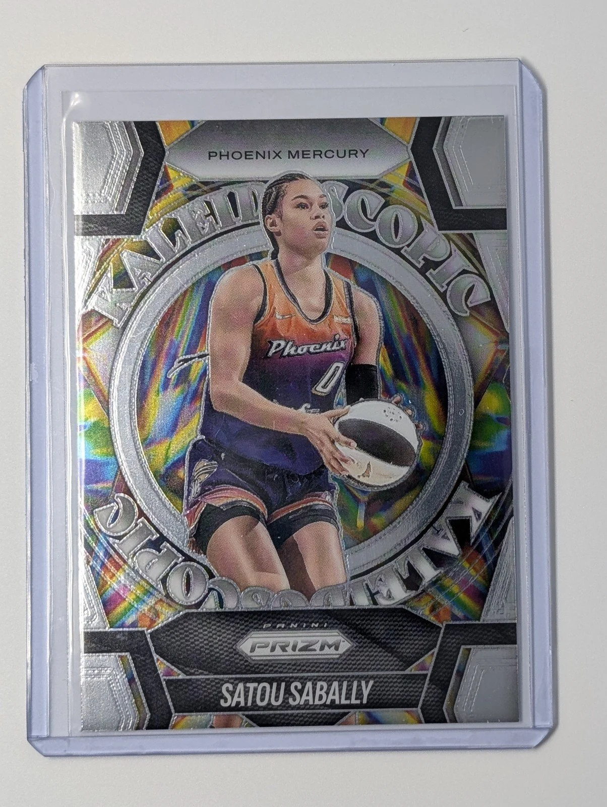 Front of 2025 Panini Prizm WNBA #1 Satou Sabally Kaleidoscopic