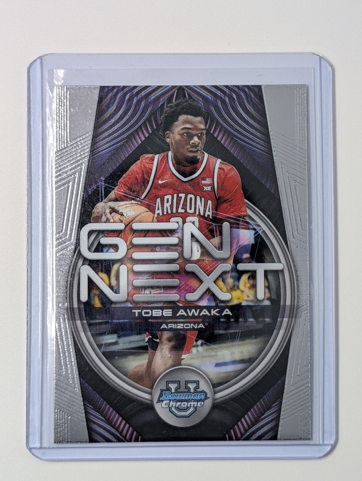Front of 2025-26 Bowman #GN-22 Tobe Awaka Gen Next