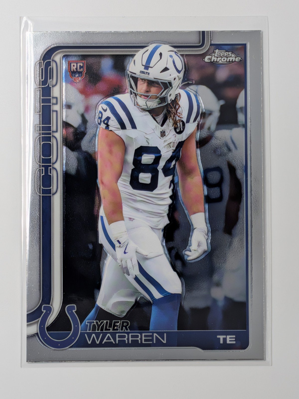 Front of 2025 Topps Chrome #346 Tyler Warren