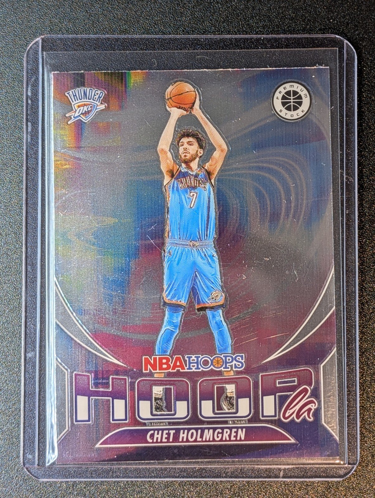 Front of 2023-24 Hoops Premium Stock #14 Chet Holmgren Hoopla
