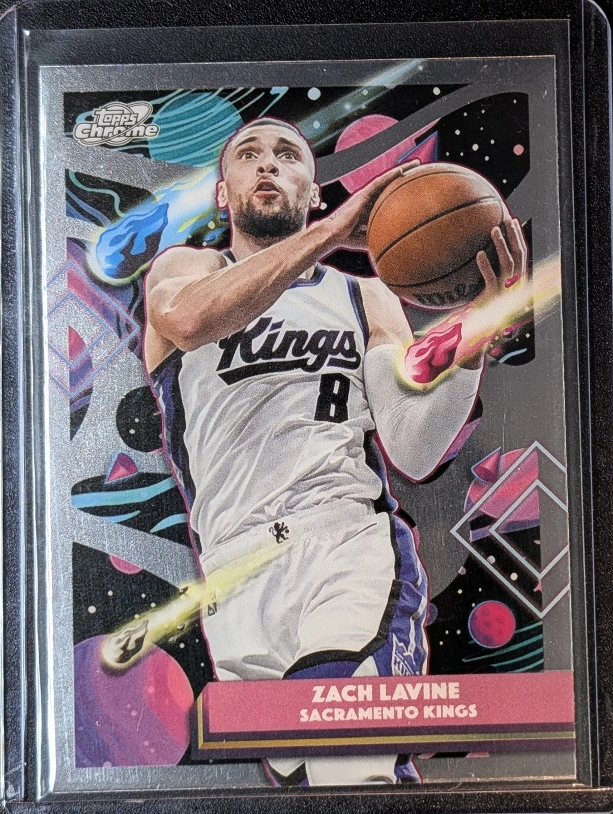 Front of 2025-26 Topps Chrome Cosmic #89 Zach Lavine