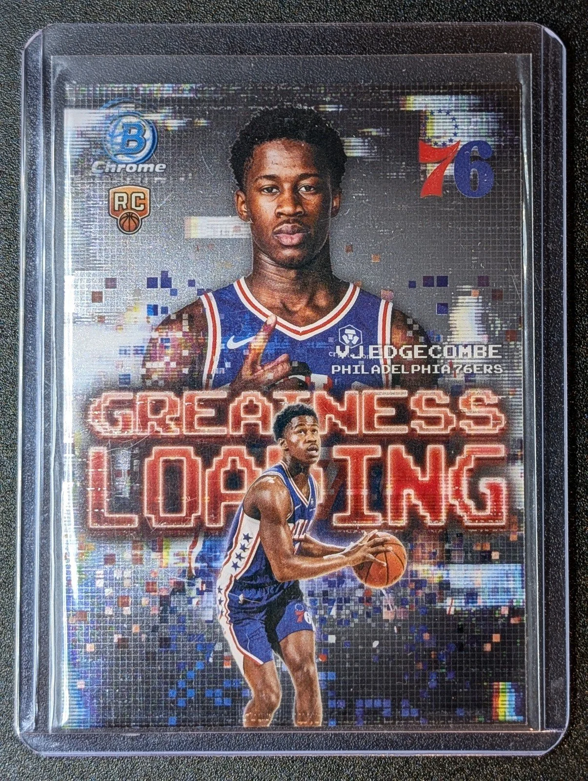 Front of 2025-26 Bowman #GL-3 VJ Edgecombe Greatness Loading