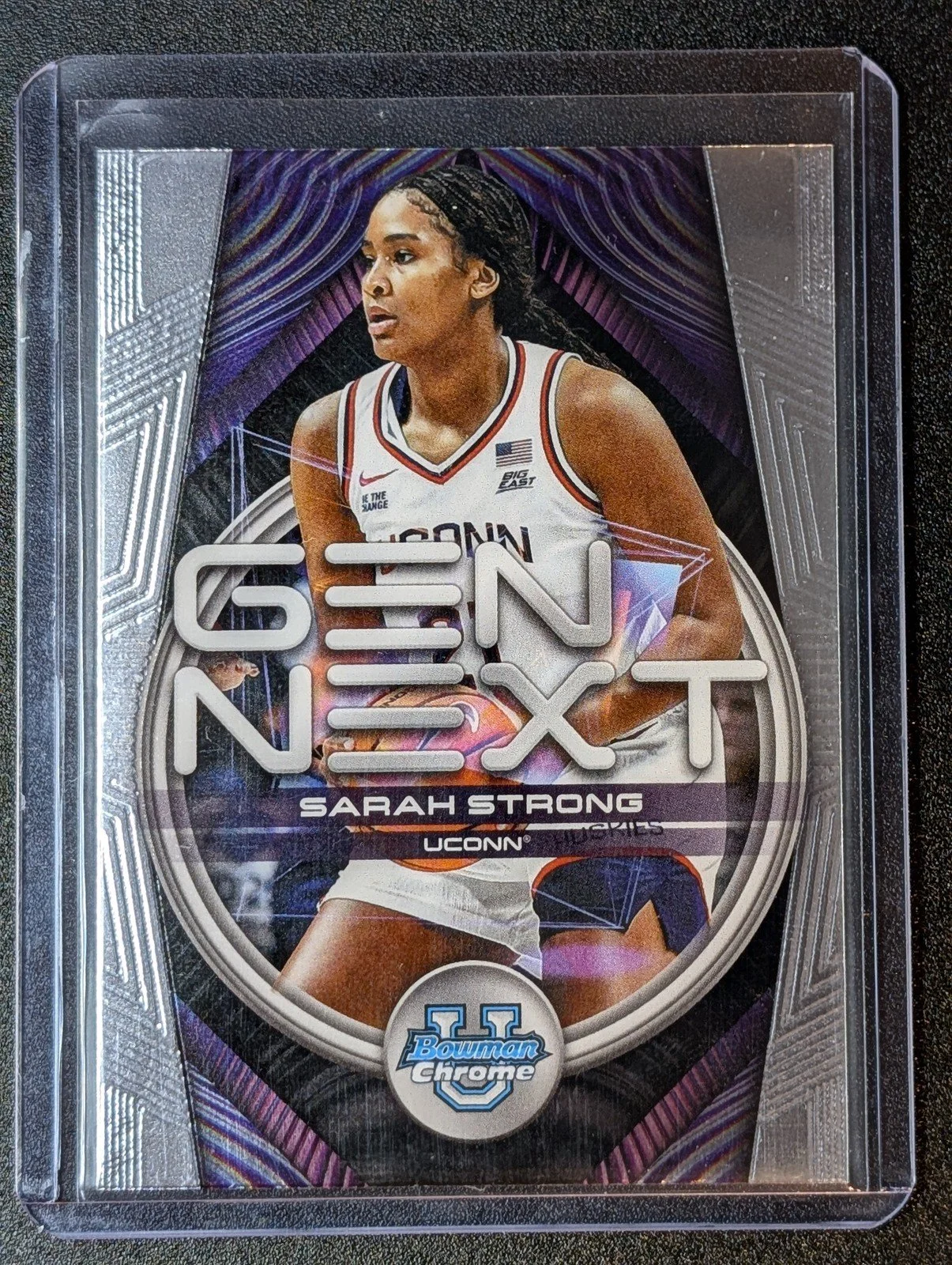 Front of 2025-26 Bowman #GN-5 Sarah Strong Gen Next