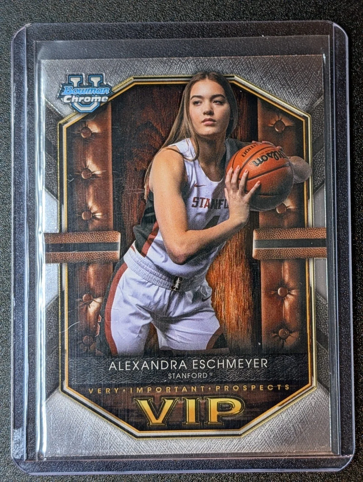 Front of 2025-26 Bowman #VIP-17 Alexandra Eschmeyer Very Important Prospects