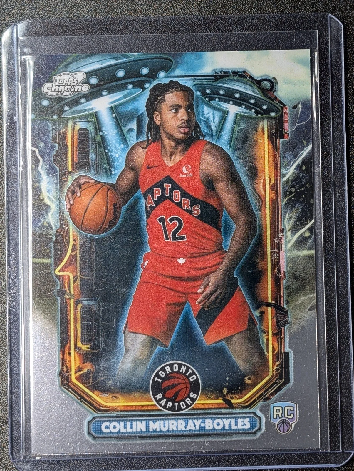 Front of 2025-26 Topps Cosmic Chrome Collin Murray-Boyles RC Extraterrestrial #ET-19
