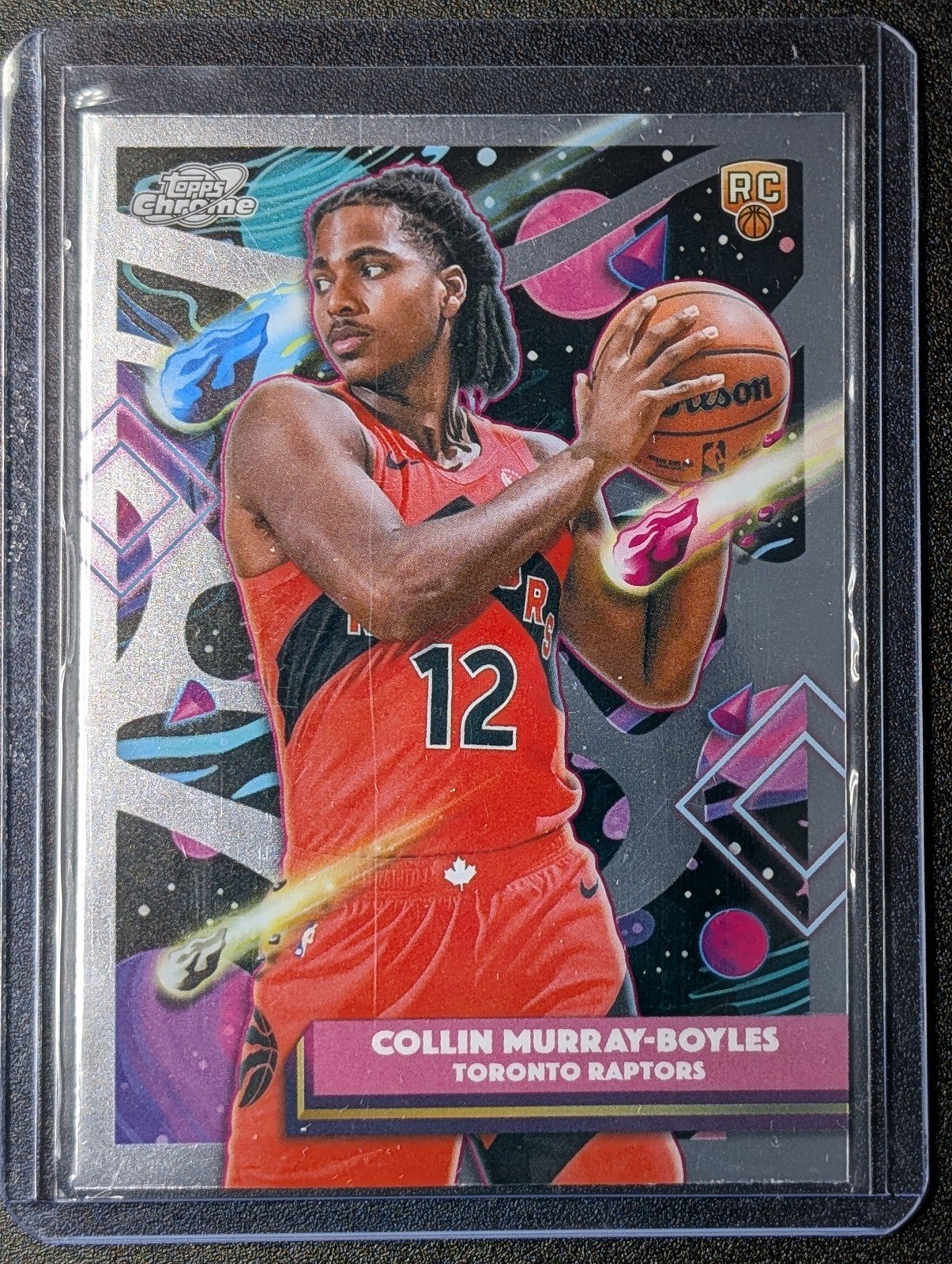 Front of 2025-26 Topps Chrome Cosmic #100 Collin Murray-Boyles
