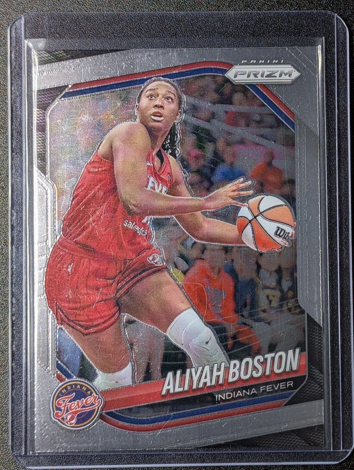 Front of 2025 Panini Prizm WNBA #75 Aliyah Boston