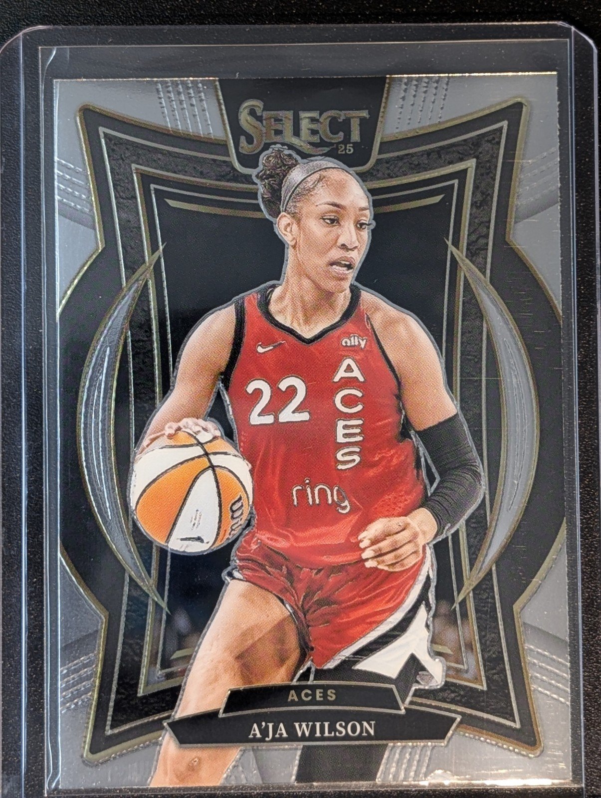 Front of 2025 Panini Select WNBA #56 A'ja Wilson