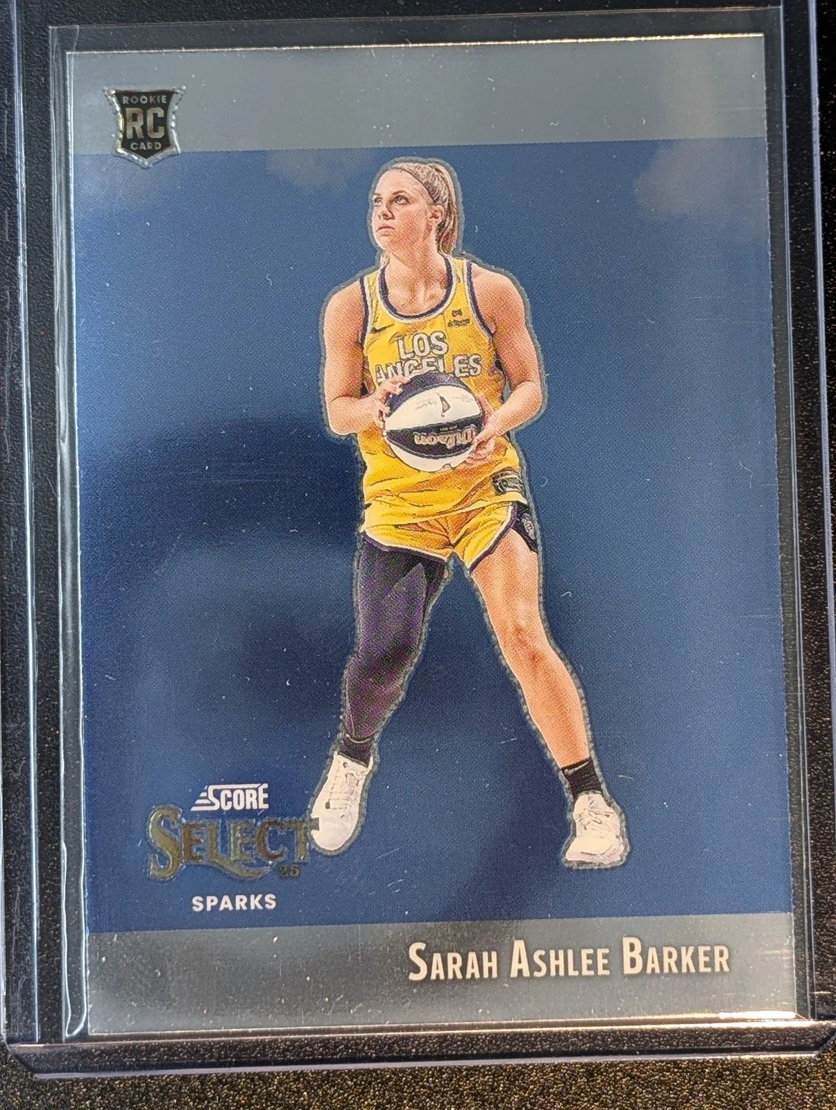 Front of 2025 Panini Select WNBA #10 Sarah Ashlee Barker Score Select Throwback