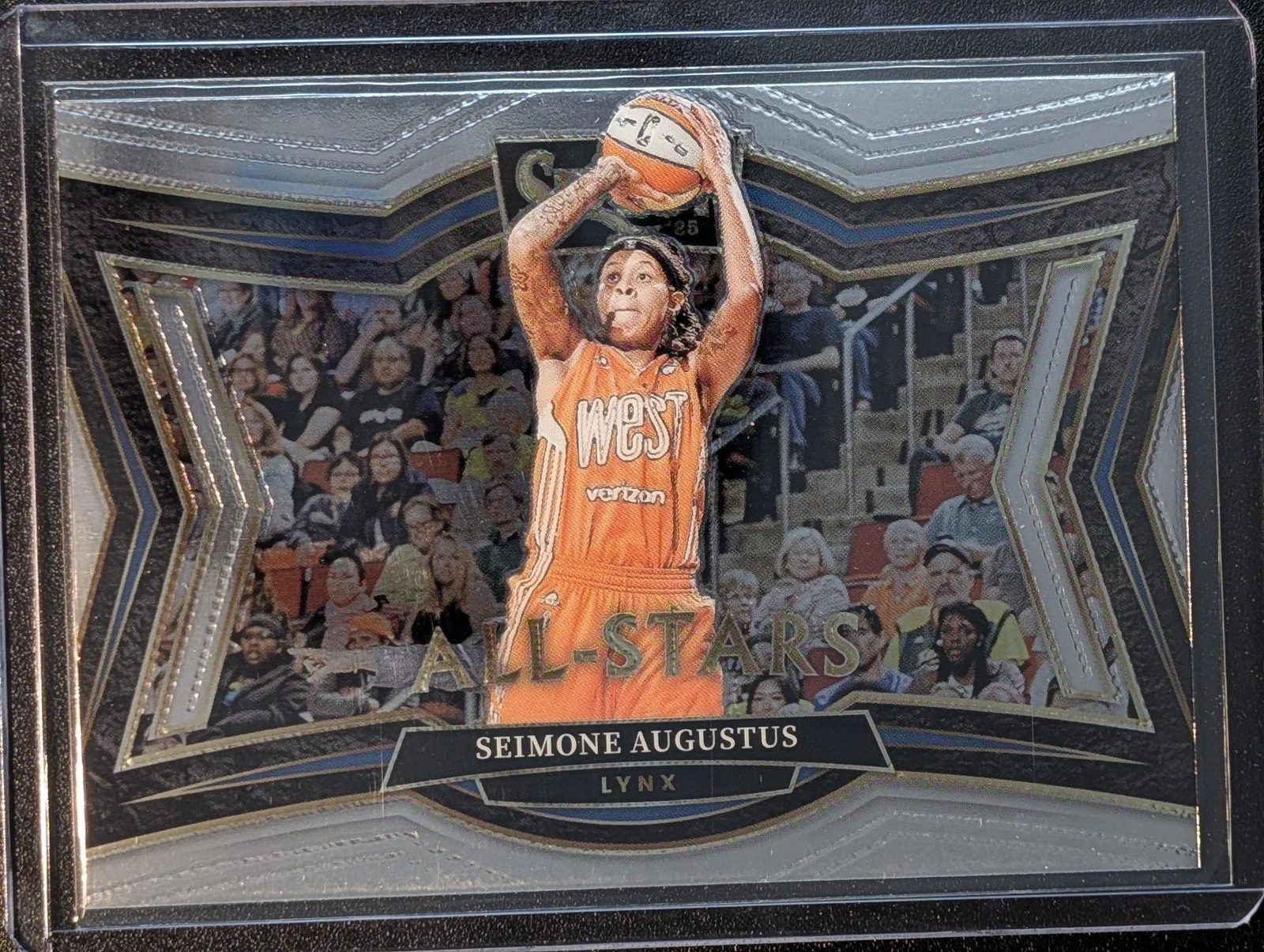 Front of 2025 Panini Select WNBA #7 Seimone Augustus All Stars