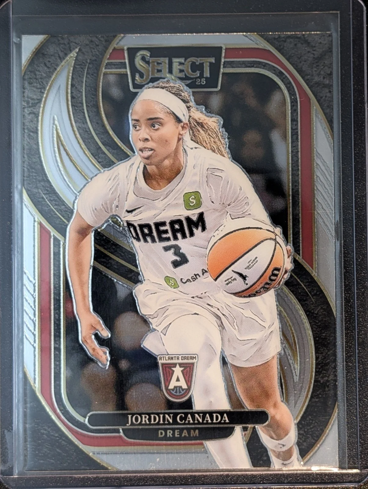 Front of 2025 Panini Select WNBA #144 Jordin Canada