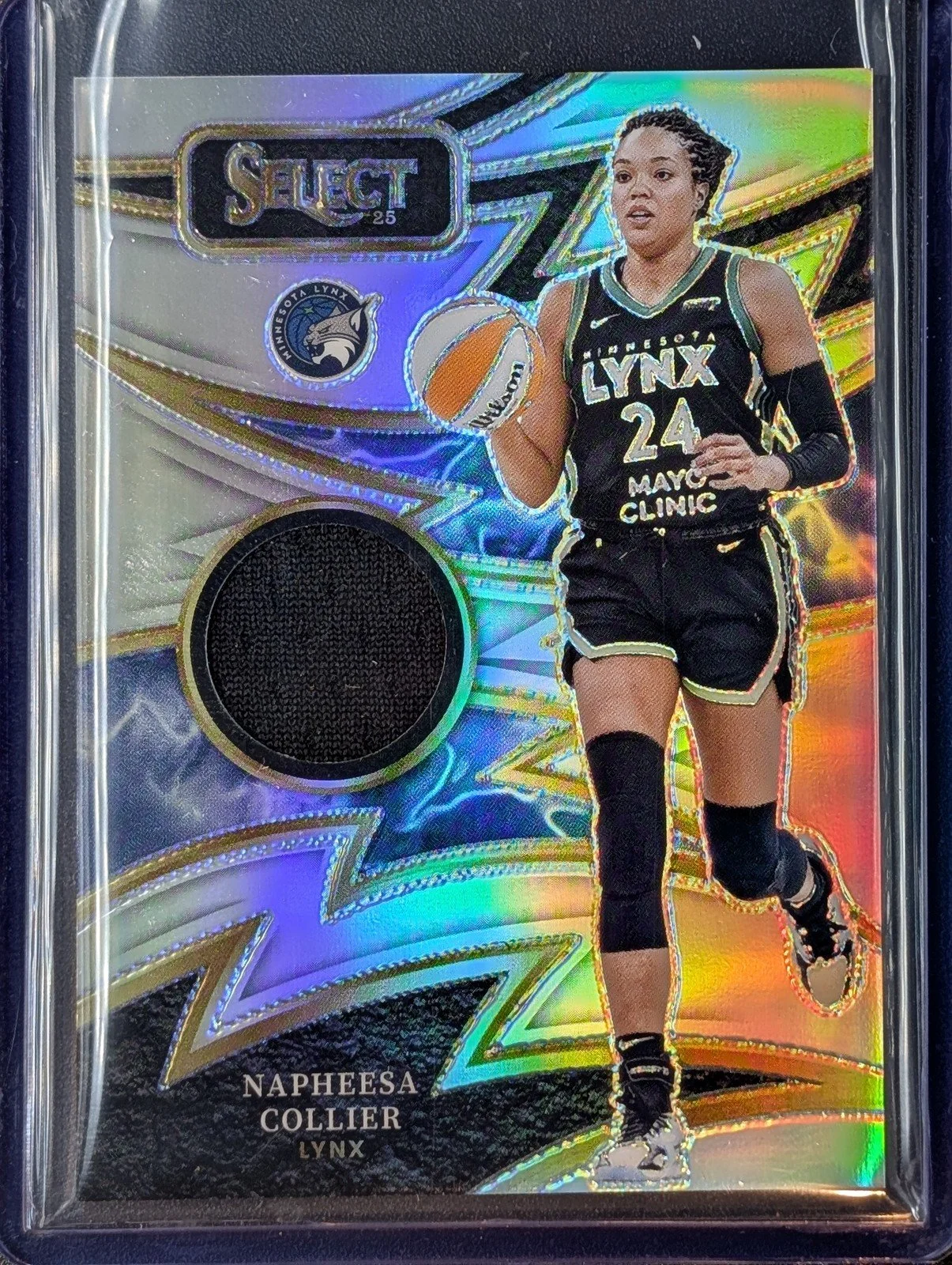 Front of 2025 Panini Select WNBA  Napheesa Collier SP-NC Patch